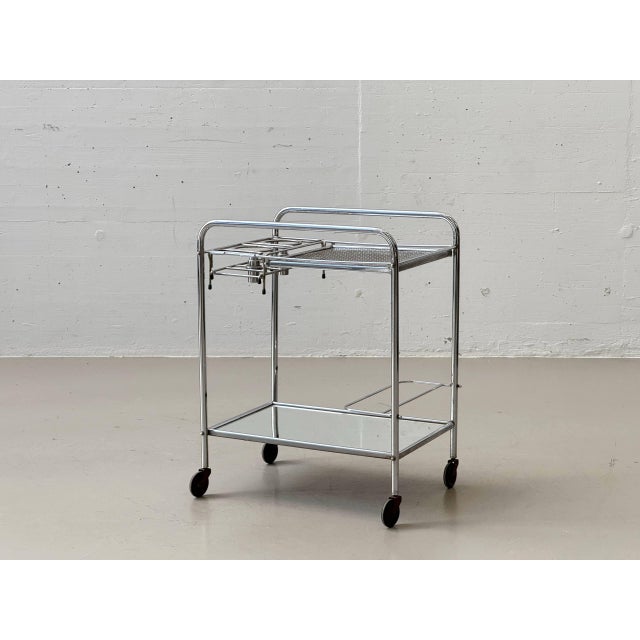 French Art Deco Bar Trolley with Removable Oil Lamps, 1940s For Sale - Image 6 of 17