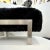 1970s Italian Vintage Black Faux Fur Steel Bed Stool Bench For Sale - Image 10 of 13