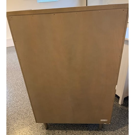 Crate and Barrel Tate 32” Stone Grey 5-Drawer Tall Dresser For Sale - Image 9 of 14