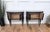 Metal Mid-Century Modern Italian Walnut and Glass Bedside Tables, 1950s, Set of 2 For Sale - Image 7 of 10