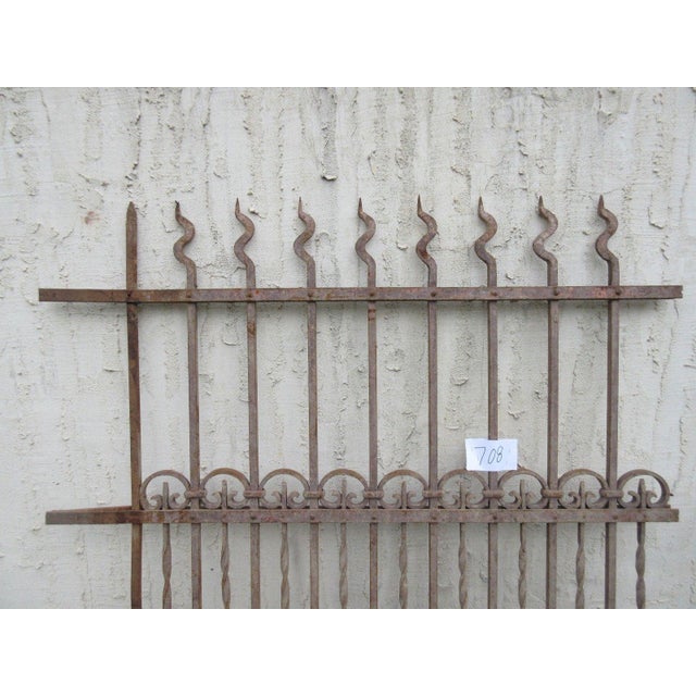 1900 - 1909 Antique Victorian Iron Gate For Sale - Image 5 of 7
