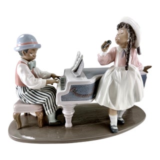 Retired LLadro Jazz Duo Pianist and Singer Black Legacy Collection - Spain For Sale