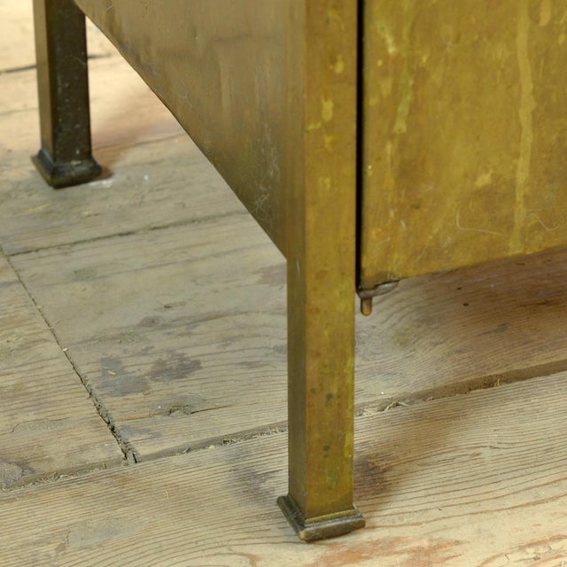 Antique Brass Bedside Table, 1900 For Sale - Image 11 of 13