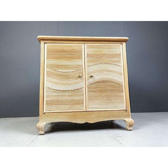 Vintage Pencil Reed Cabinet, 1970s For Sale - Image 4 of 8