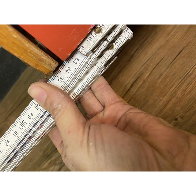 Mid-Century German Red, Yellow and Black Formica Shoe Cabinet, 1950s For Sale - Image 16 of 18