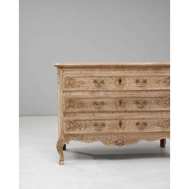Mid 20th Century France Traditional Antique White Wood Chests of Drawers For Sale In Greensboro - Image 6 of 11