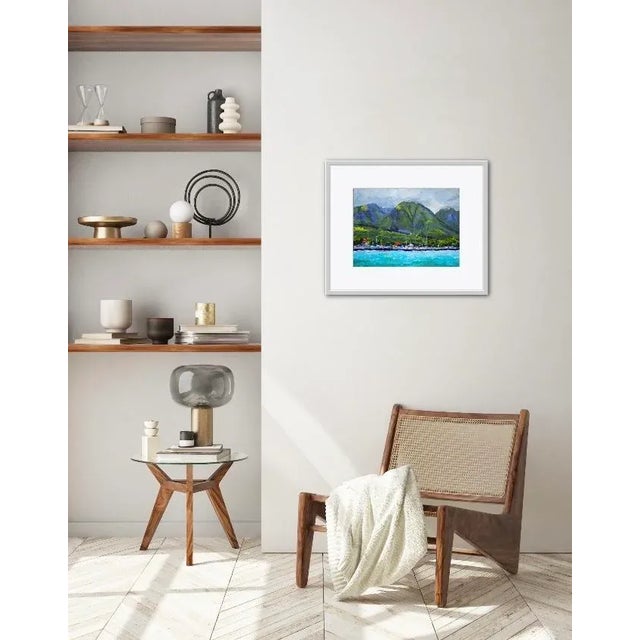 2020s "Lahaina Maui" Contemporary Original Impressionist Style Tropical Landscape Oil Painting For Sale - Image 5 of 12