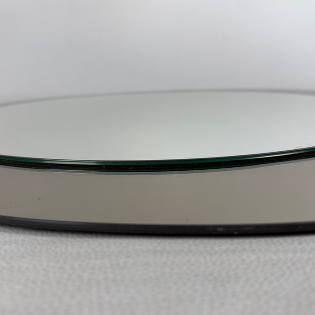 Italian Modernist Round Smoked Glass Mirror from Rimadesio, 1970s For Sale - Image 5 of 10