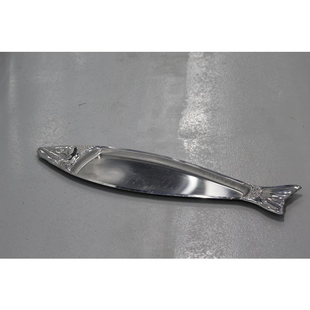 Contemporary Metal Seafood Tray Platter, 1990s For Sale - Image 3 of 13