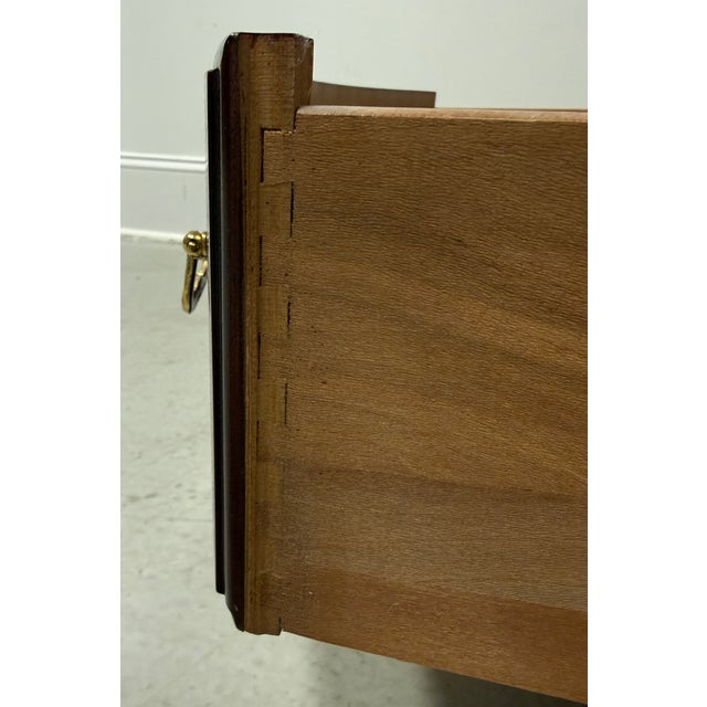 Thomasville Mahogany Chippendale Three-Drawer Nightstands Bedside Chests - Pair For Sale - Image 11 of 15