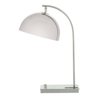 Regina Andrew Otto Steel Desk Lamp, Polished Nickel For Sale