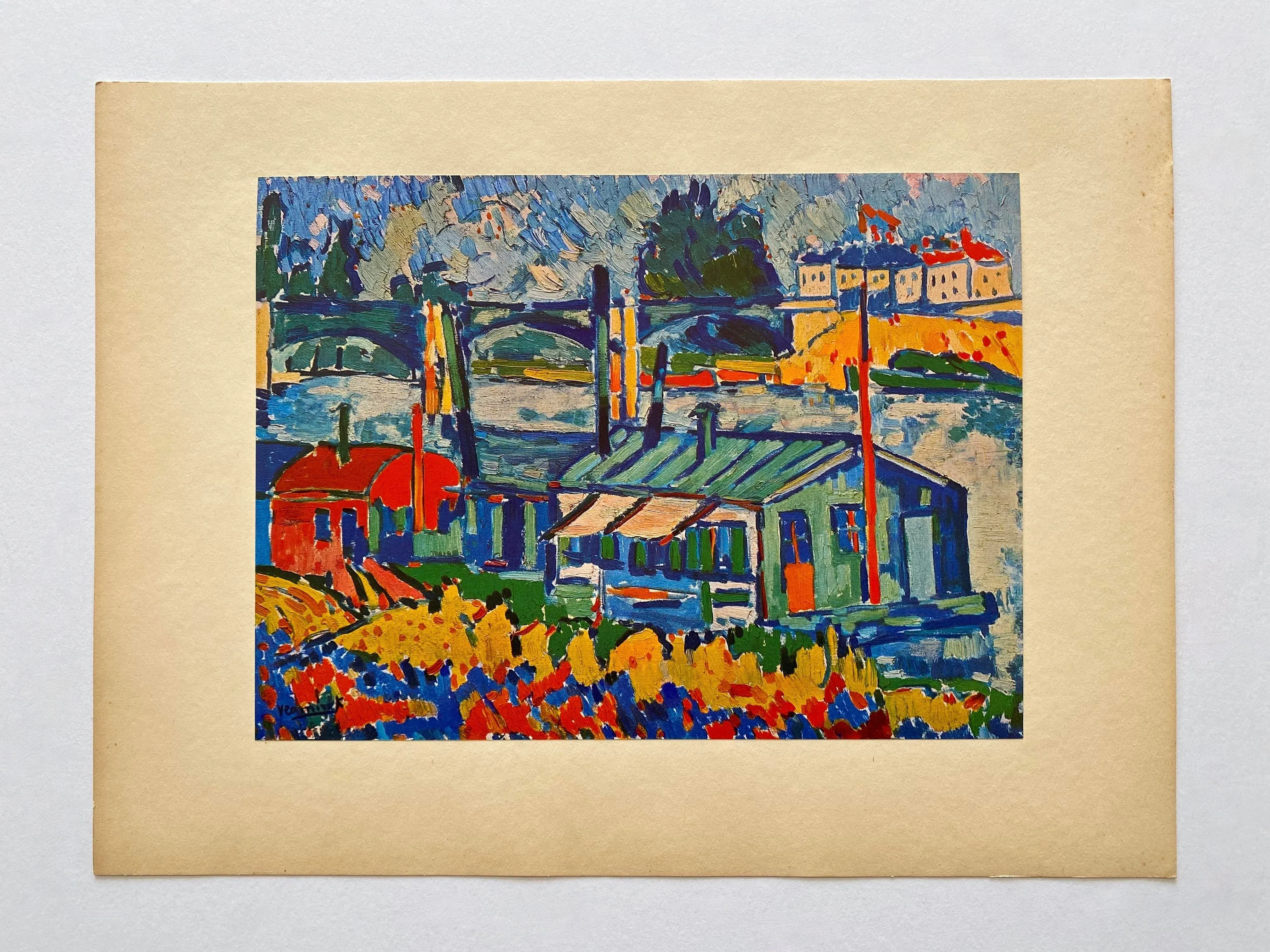 Maurice De Vlaminck Vintage 1949 First Edition Fauvism Lithograph