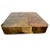 Mid-Century Modern 1980s Goatskin Curved Square Coffee Table W/Brass Base For Sale - Image 3 of 8