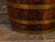 English Victorian 19th Century Oval Barrel with Coat of Arms and Brass Braces For Sale - Image 4 of 12