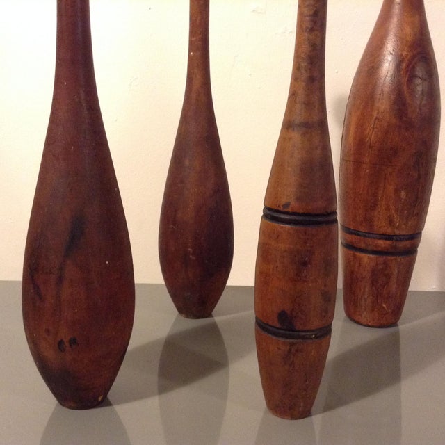 1930s Vintage Wooden Exercise/Jugglers Pins Set of 4 Chairish