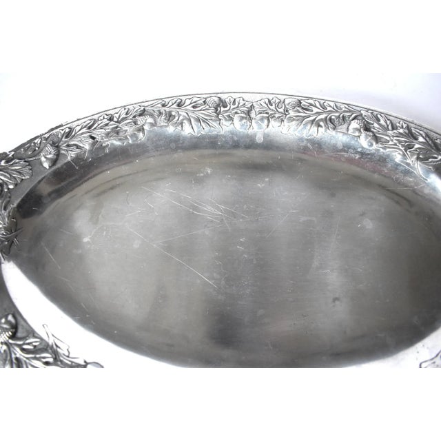 Arthur Court Vintage Arthur Court Acorns Serving Platter For Sale - Image 4 of 8