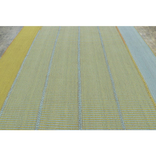 Handwoven in wool, this 9x12 contemporary custom Kilim is a sophisticated piece from Rug & Kilim’s “Rez Kilim” collection,...