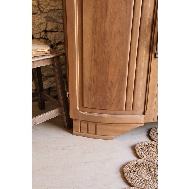 Wood Large Art Deco Walnut Buffet, 1930s For Sale - Image 7 of 10