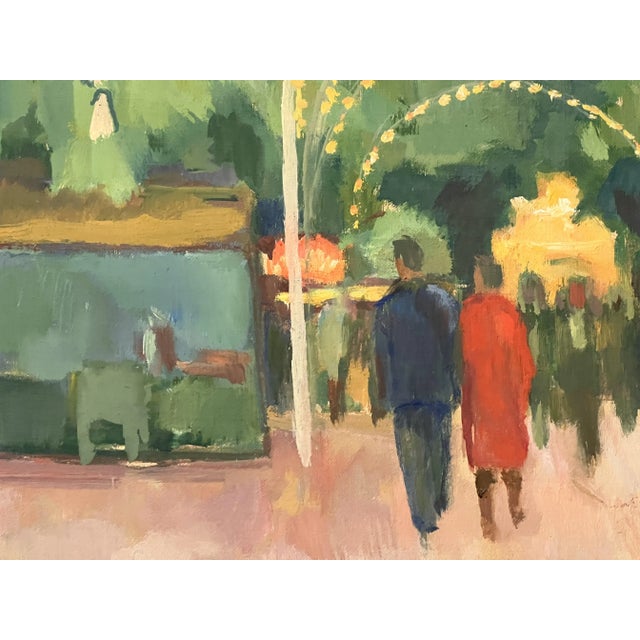 1950s Wilhelm Julien Wils, Landscape, Oil on Canvas, 1956 For Sale - Image 5 of 7