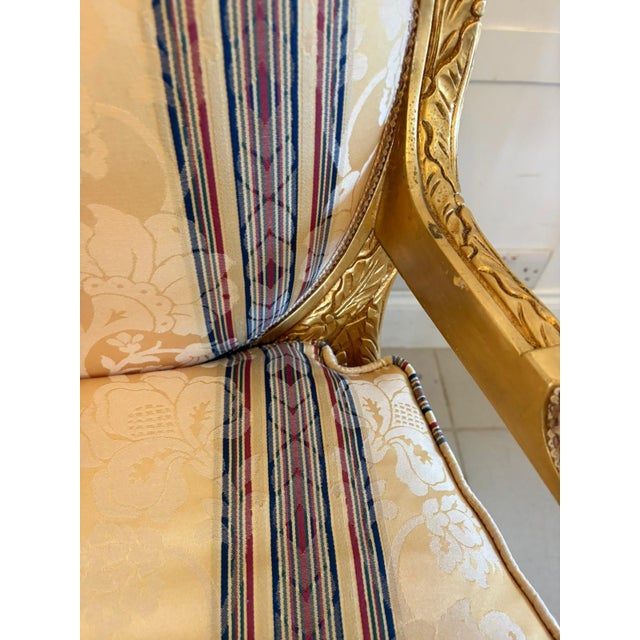 Antique Louis XVI French Giltwood Bergère Armchairs, 1920, Set of 4 For Sale - Image 16 of 17