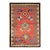 Classic Tulu Style Rug Red Green Medallion Tribal Pattern by Rug & Kilim For Sale