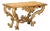 Carved and Gilded Console Table For Sale