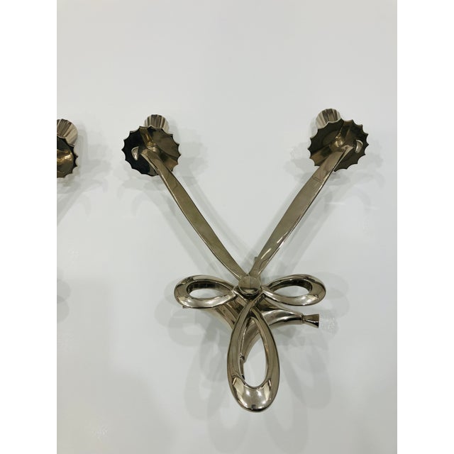 Transitional Pair of 1990s Global Views Style Sconces For Sale - Image 3 of 4