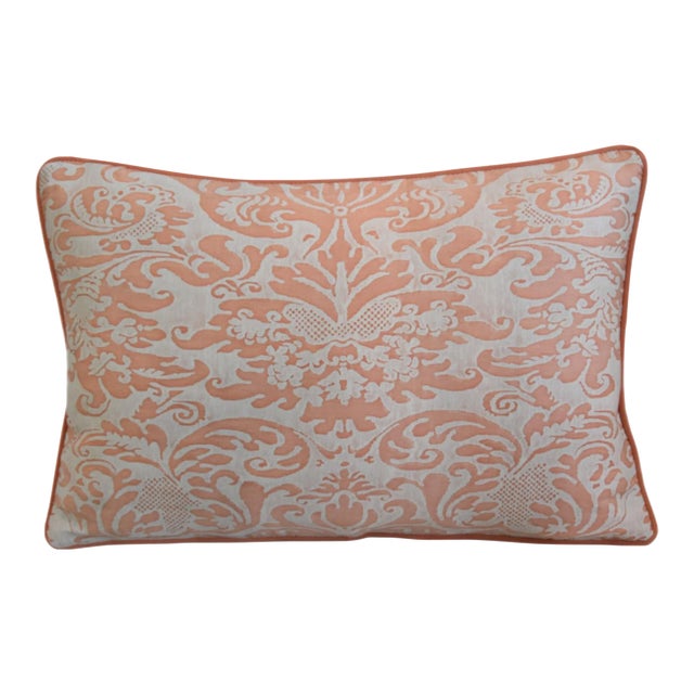 Mariano Fortuny Sevigne Italian Botanical Feather/Down Pillow For Sale