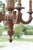 French Neoclassical Five-Light Carved Wood Chandelier with Aged Gold Finish, 1950 For Sale - Image 3 of 8