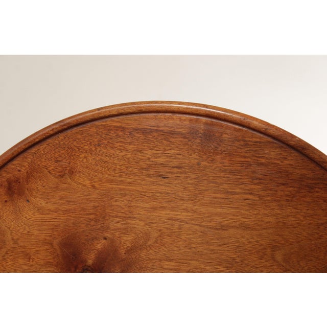 Wood Bench Made Queen Anne Style Walnut Tilt-Top Table For Sale - Image 7 of 12