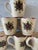 Set of 6 Lamas Pottery Coffee Mugs With Hand Painted Floral Design For Sale - Image 4 of 11