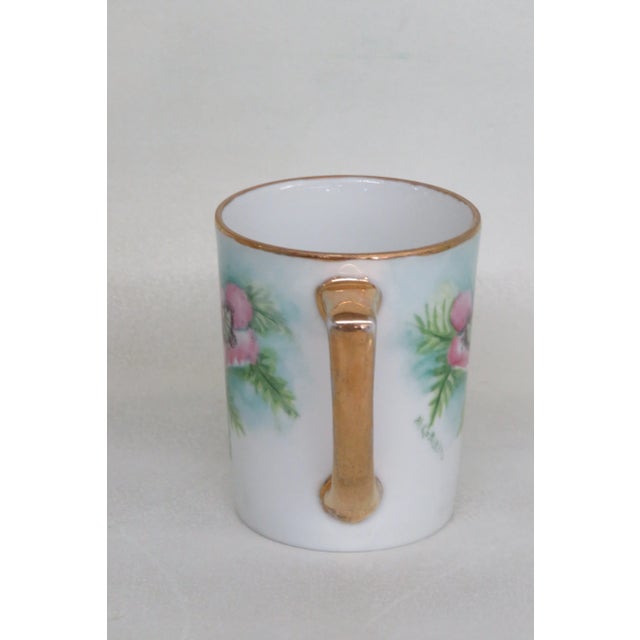 Pink Flowers Small Mug Cup For Sale - Image 10 of 12