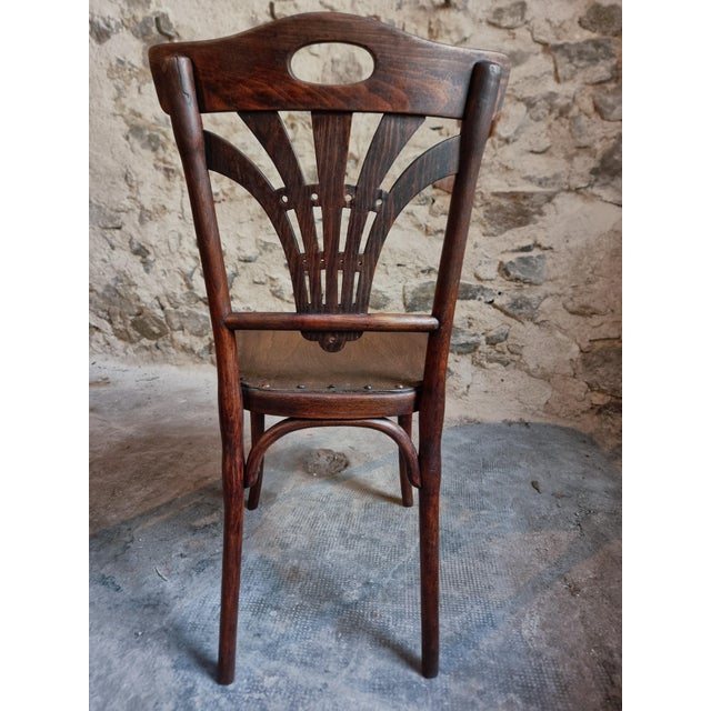 Antique French Bistro Chairs from Thonet, 1920, Set of 4 For Sale - Image 6 of 18