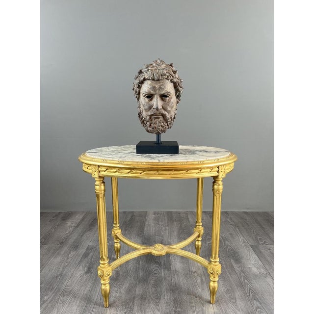 Unknwon, Sculptural Bust on a Base, 1800s, Bronze For Sale - Image 10 of 10
