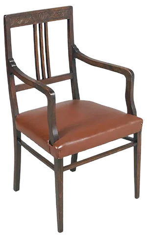 French Art Nouveau Walnut Armchair, 1890s