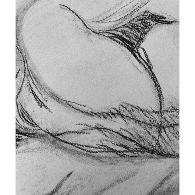 "Floor Contact" charcoal drawing on 18" x 12" off white Strathmore Series 300 charcoal paper. Would look great as part of...