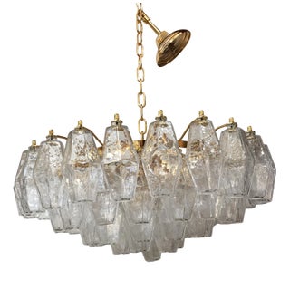 Italian Style Murano Glass Sputnik Chandelier Poliedro from Simoeng For Sale
