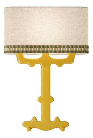 Alba Table Lamp in Ceramic and Linen with Samuel & Sons Trimming by Popus Editions