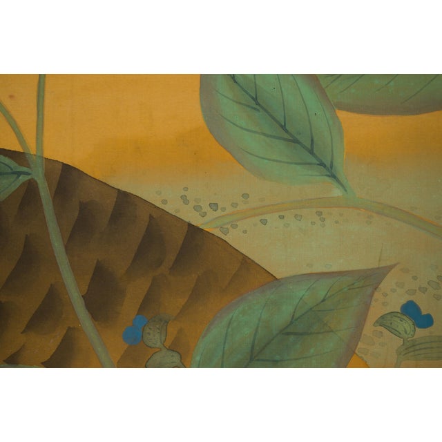 Japanese Meiji Two-Panel Screen With Tom Turkey and Hen, Signed Yoho, C. 1900 For Sale - Image 12 of 15