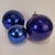 Glass Late 19th Century Indigo Blue Spheres in Eglomisé Glass, France, 1930s, Set of 4 For Sale - Image 7 of 18