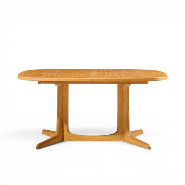 Wood Gudme Mobelfabrik Mid Century Danish Teak Expanding Dining Table With 2 Leaves For Sale - Image 7 of 13