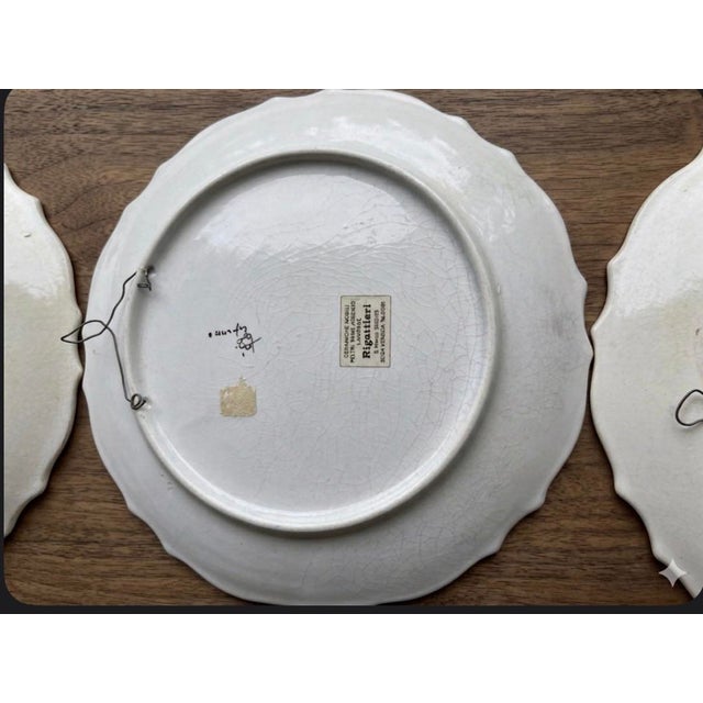 1970s Mushroom Bassano Hand Painted Plates - 4 in Set For Sale In Los Angeles - Image 6 of 7