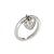 Finely detailed pre owned Tiffany & Co pave diamond heart charm ring crafted in platinum. Diamonds are pave set into the...