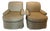 Pair of a Upholstered Skirted Schneller Sons Club Chairs For Sale