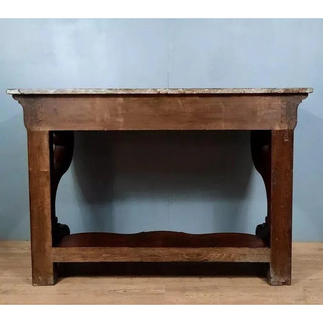 Traditional Large Empire Mahogany Console Table For Sale - Image 3 of 6