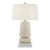 Chapman & Myers by Visual Comfort Signature Parisienne Small Table Lamp in Iced Coconut with Linen Shade For Sale