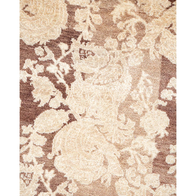 Traditional Mogul, One-of-a-Kind Hand-Knotted Area Rug - Brown, 3' 2" x 5' 1" For Sale - Image 3 of 8