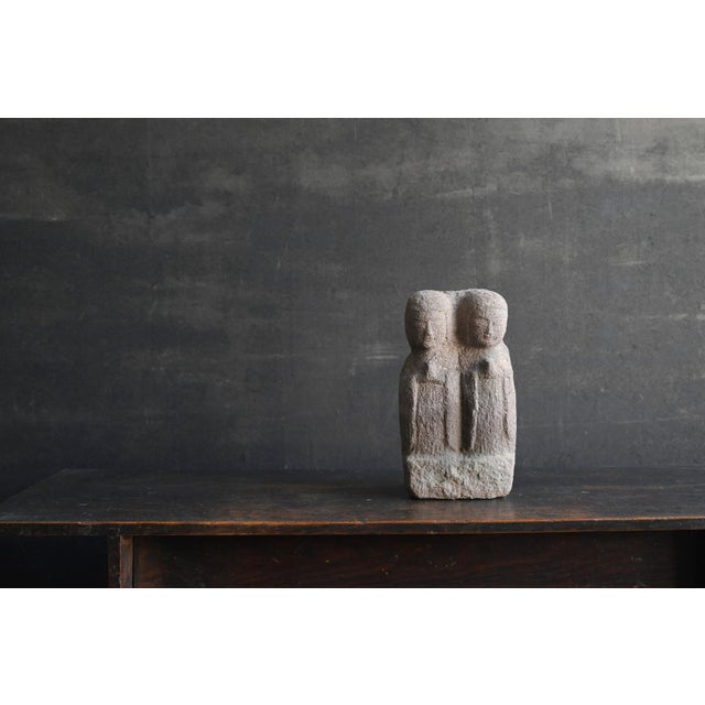 Japanese Edo Period Stone Dōsojin (Paired Monk Form), 17th–18th Century For Sale - Image 14 of 16