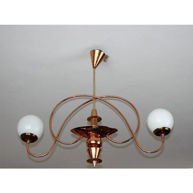 Mid-Century Chandelier, 1960s For Sale - Image 3 of 11