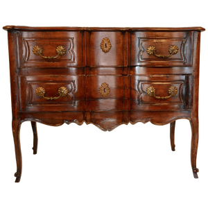 18th Century French Louise XV Walnut Commode